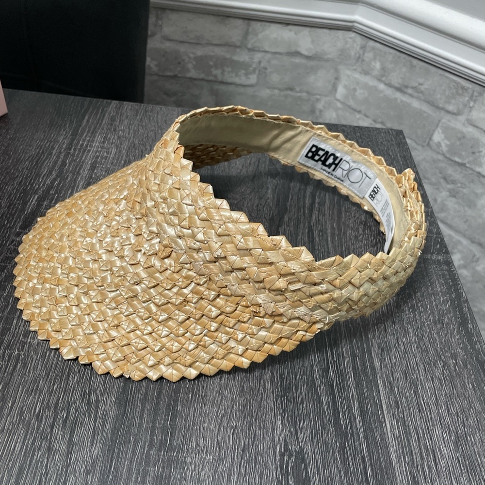 Beach Riot Woven Straw Adjustable Visor - Picture 3 of 8